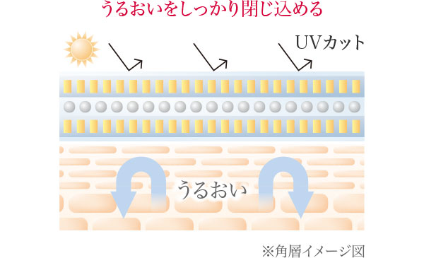 うるおいをしっかり閉じ込める。