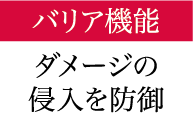 バリア機能 ダメージの侵入を防御